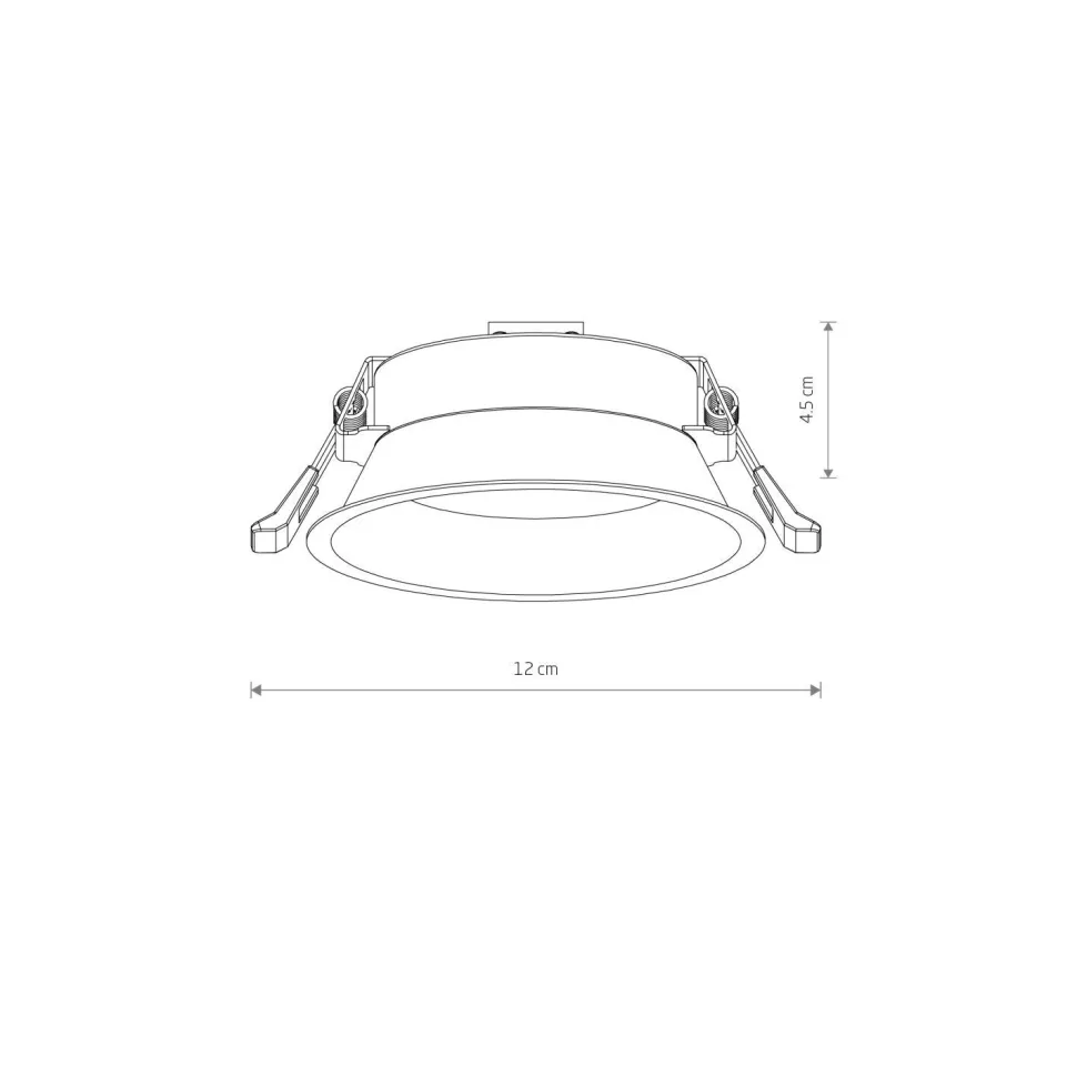 Einbaustrahler Weiß GX53 Metall Ø 12 cm klein rund Decke