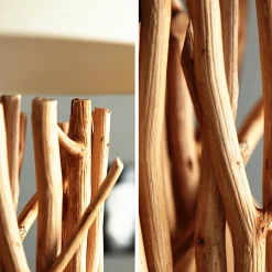 Eindrucksvolle Stehleuchte Treibholz 175 cm Modern