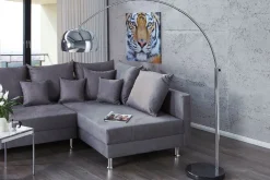 Elegant Standleuchte Retro 170cm Chrom verstellbar