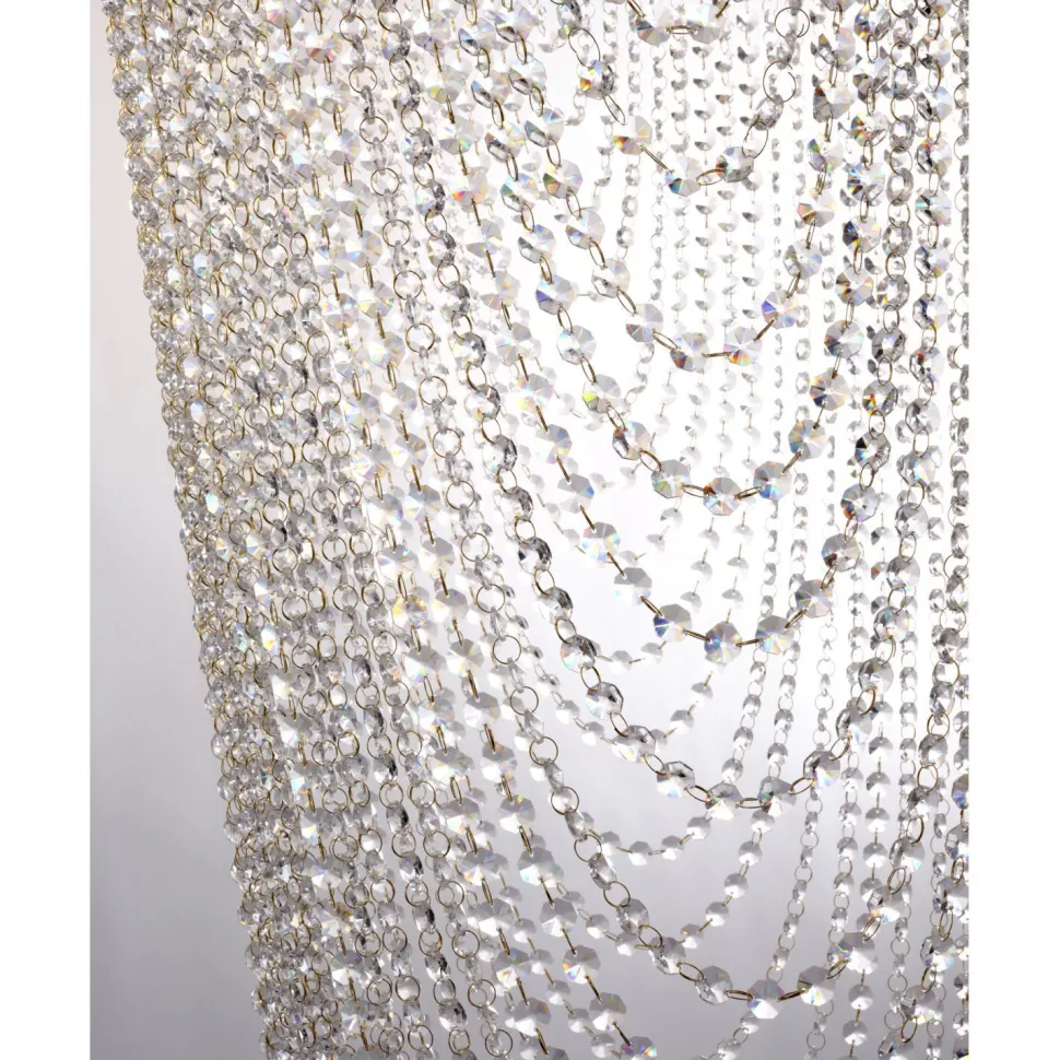 Elegante Deckenlampe Metall Glas GU10 Ø65 cm 10-flammig