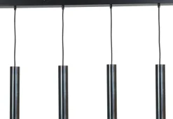 Elegante Hängeleuchte Metall Schwarz Öl-Effekt Esstisch