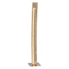 Elegante LED Stehlampe warmweiß 141 cm in Blattgold