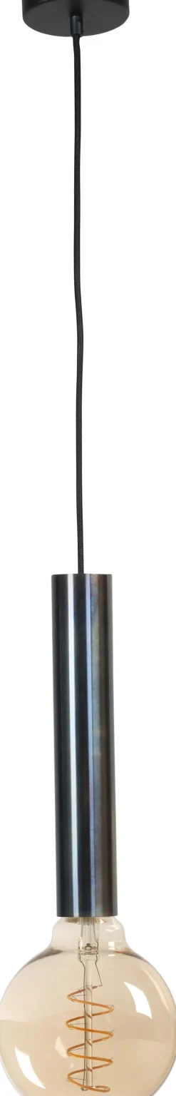 Elegante Pendelleuchte Metall für E27 Schwarz Öl-Effekt