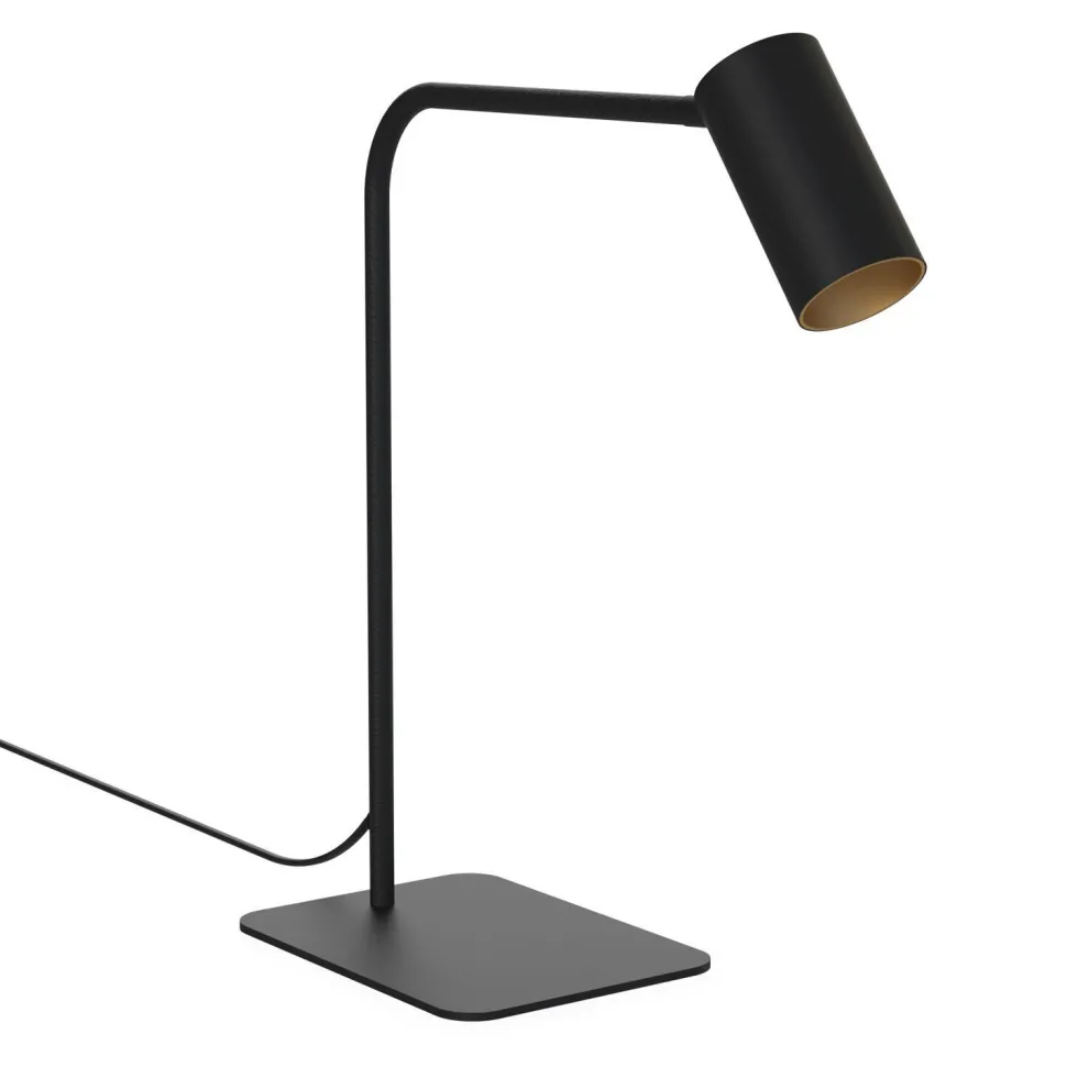 Elegante Schreibtischlampe Schwarz Gold 40cm Modern