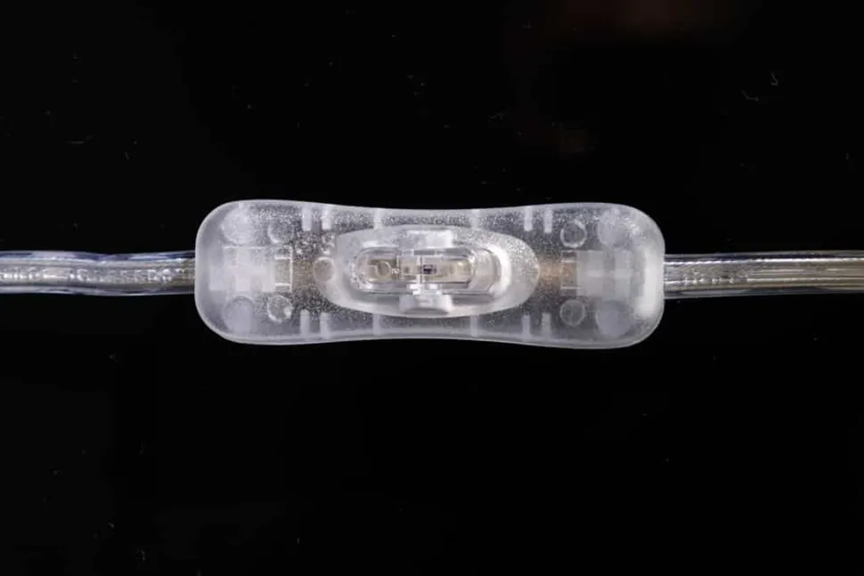 Elegante Tischleuchte AQUAMENTI Weiß Glas Stoff