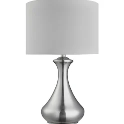 Elegante Tischleuchte in silber