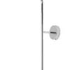 Elegante Wandlampe blendarm Glas Metall T:38 cm in Chrom
