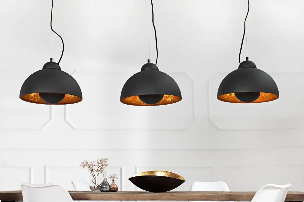 Esszimmer Lampe Pendelleuchte Schwarz Retro E27