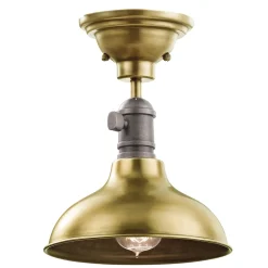 Extravagante Deckenleuchte SINO in Messing Industrial