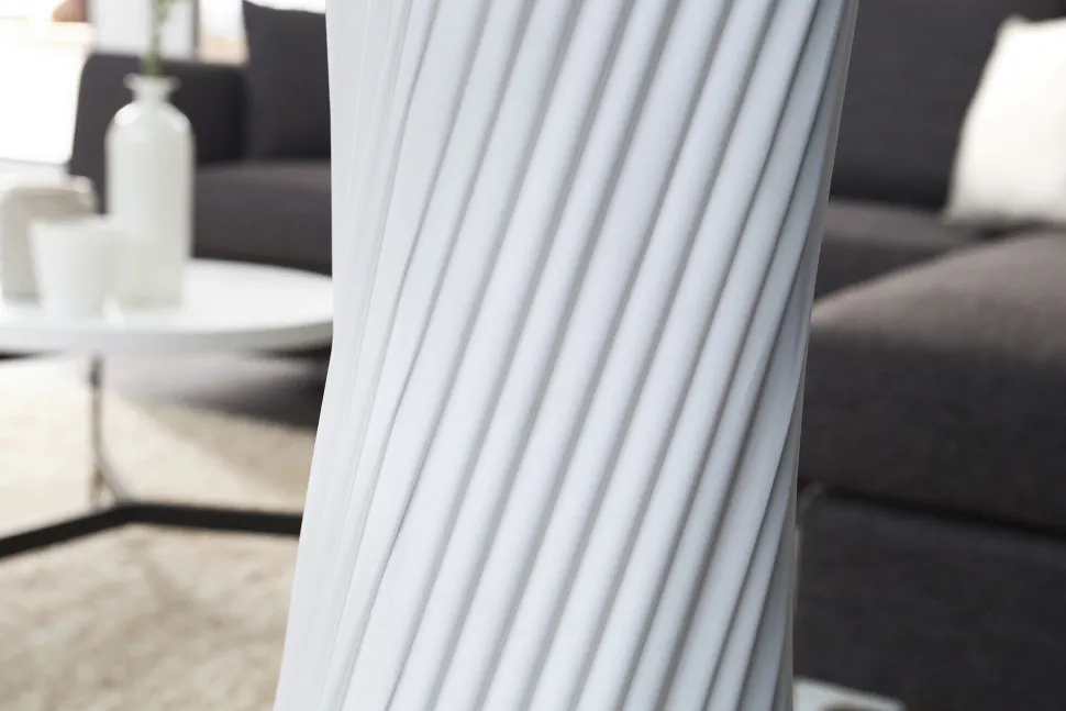 Extravagante Standleuchte Retro 120cm weiß