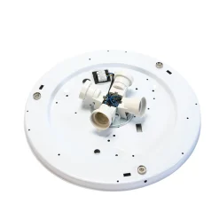 Flache Deckenleuchte BISO Grau 4flmg zeitlos eckig