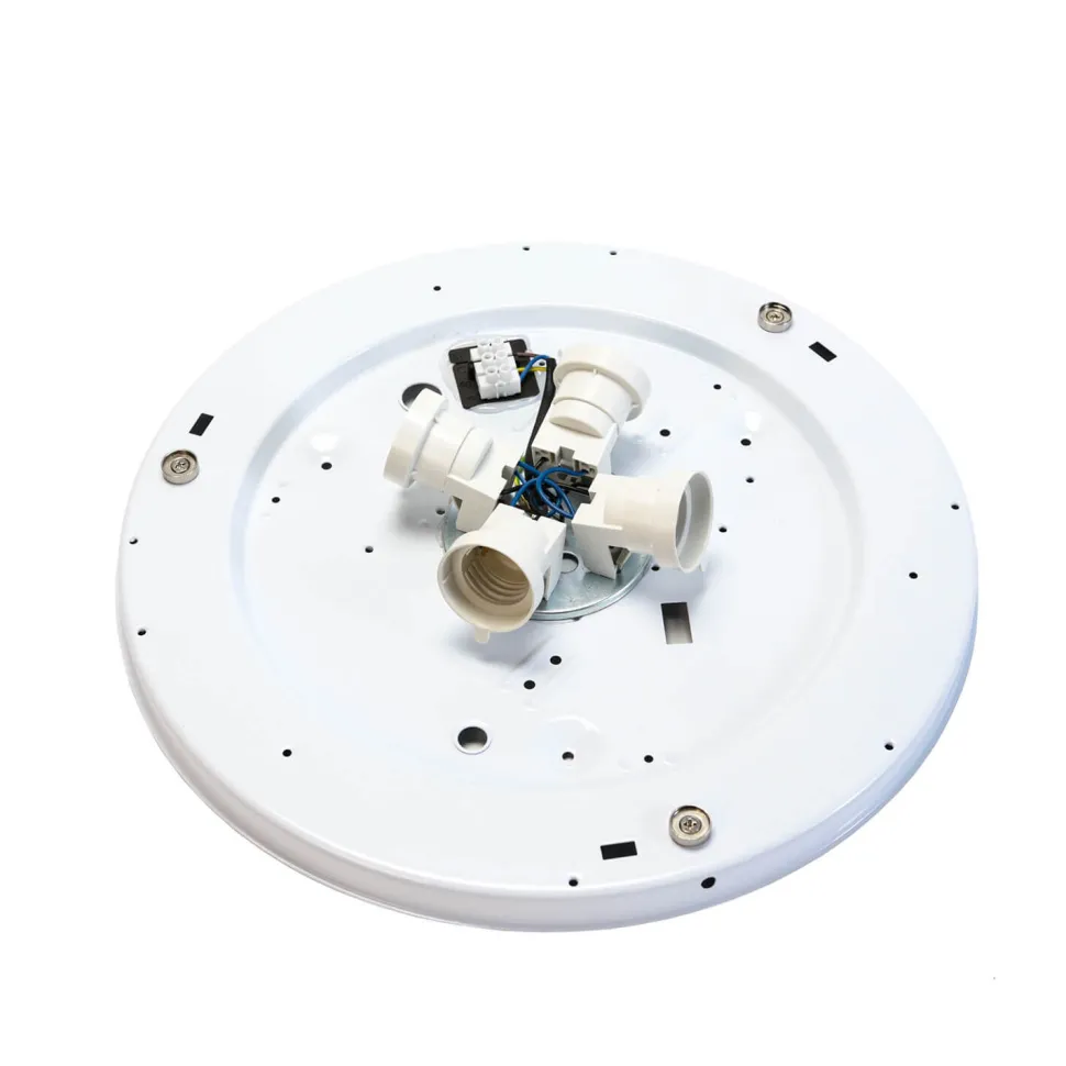 Flache Deckenleuchte BISO Grau 4flmg zeitlos eckig