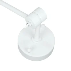 Flexible Deckenlampe Weiß Wohnzimmer Retro Leuchte