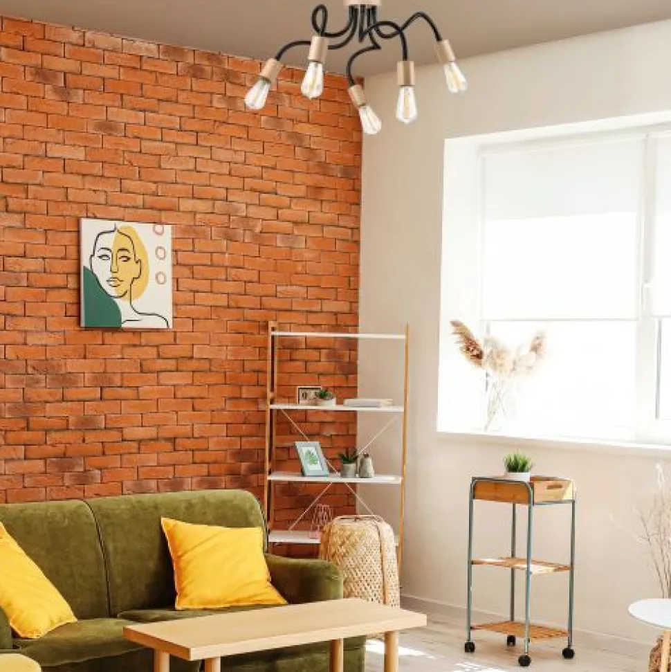 Flexible Deckenleuchte KASSIDY Schwarz Wohnzimmer