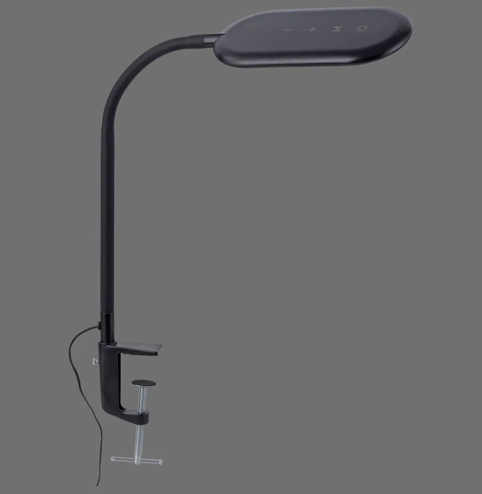 Flexible LED Klemmleuchte Schwarz 3000-6000 K dimmbar