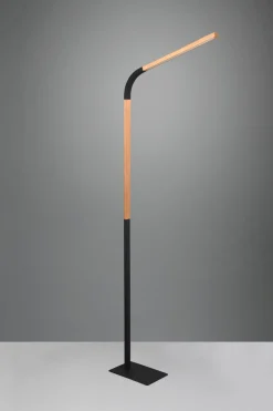 Flexible LED Stehleuchte dimmbar Metall Schwarz 1400 lm