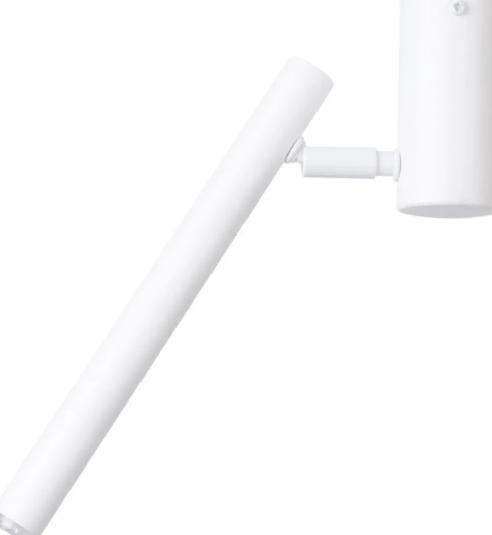 Flexible Wandlampe Weiß Metall G9 H:30 cm Zylinder