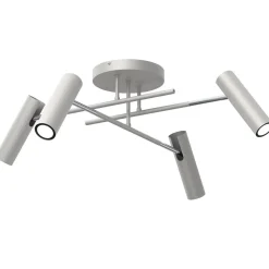 Flexibler Deckenspot Grau Chrom GU10 H:24 cm stilvoll