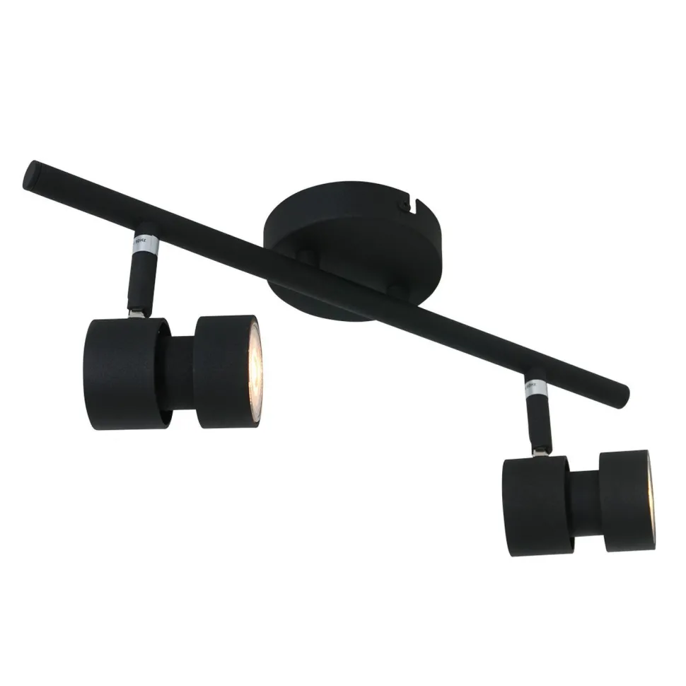 Flexibler Deckenspot Schwarz inkl. GU10 zielgerichtet