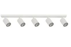 Flexibler Deckenspot Weiß 5-flammig GU10 Zeitlos