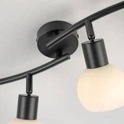 Flexibler Deckenstrahler Glas Metall inkl E14 3000 K