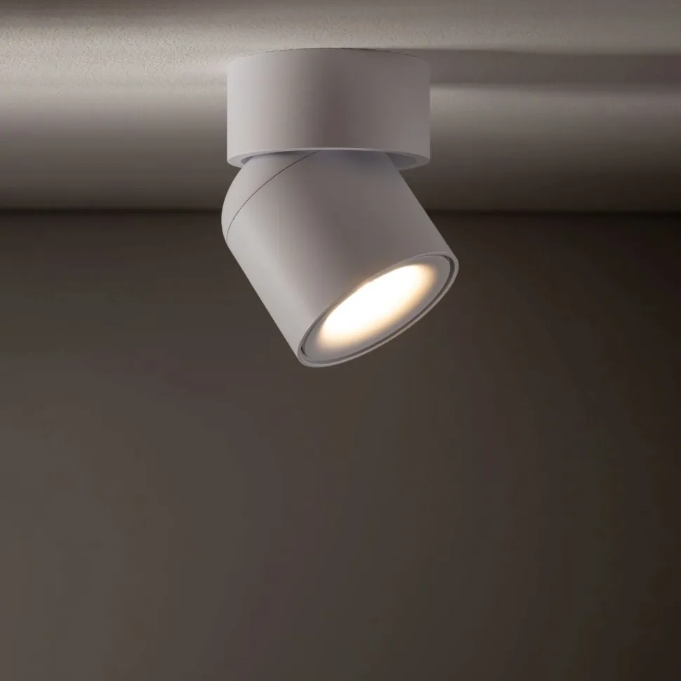 Flexibler Deckenstrahler Weiß GU10 B:9,4 cm klein