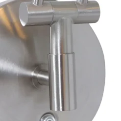 Flexibler LED Wandstrahler in Stahl mit Stecker dimmbar