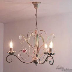 Florale Hängeleuchte Ø62cm 3-flmg