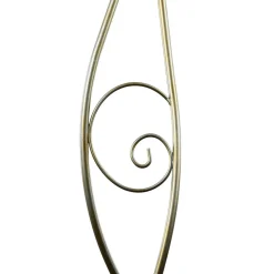 Florale Stehlampe Wohnzimmer in Gold Alabaster Glas