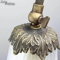 Florale Stehleuchte Weiß