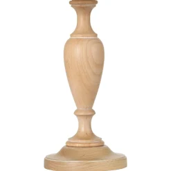 Fuß für Tischleuchte Holz 33 cm in Natur E27