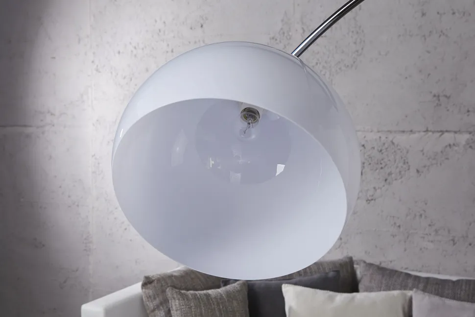 Gebogene Standlampe Retro 175cm