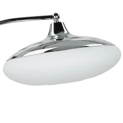 Gebogene Tischleuchte Bauhaus rund 45cm