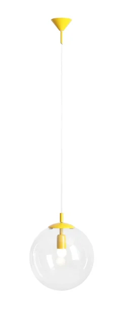 Gelbe Hängelampe Glas Kugel rund Ø30 cm E27 dekorativ