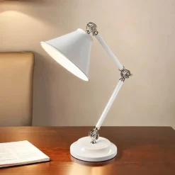 Gelenk Schreibtischlampe Industrie Design Weiß