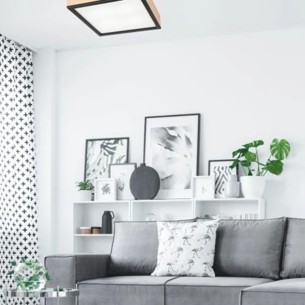 Gemütliche Deckenlampe Pinie Glas B:38,5 cm 4-flammig