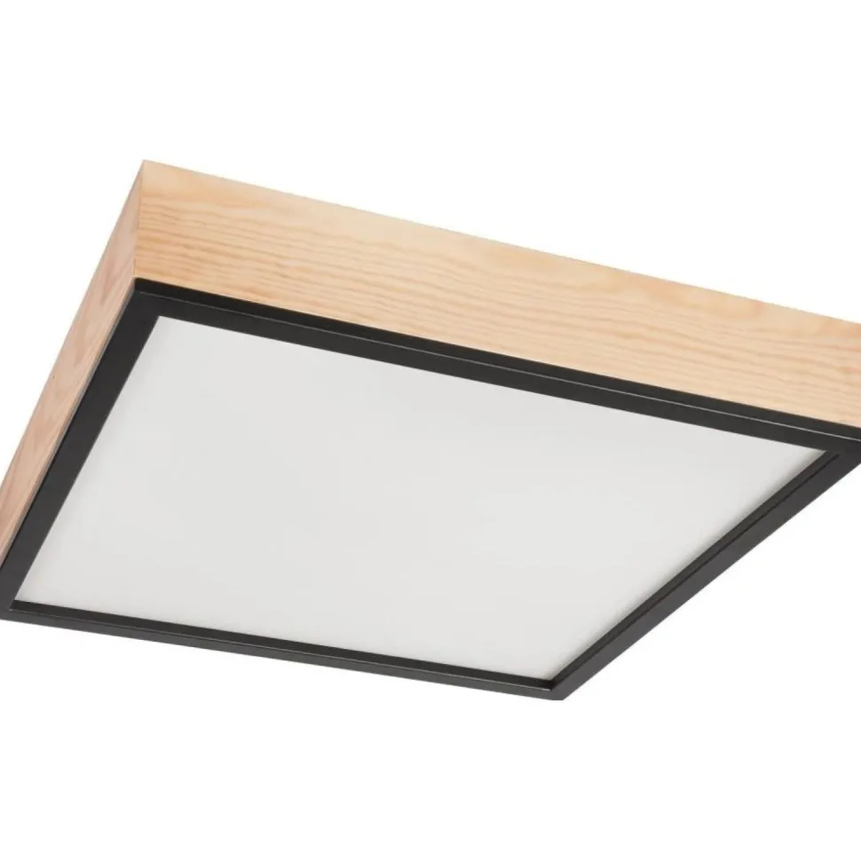 Gemütliche Deckenleuchte Pinie Glas B:48 cm E27 4-flmg