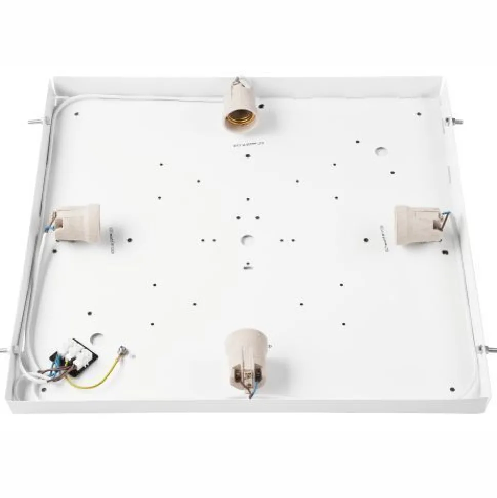 Gemütliche Deckenleuchte Pinie Glas B:48 cm E27 4-flmg