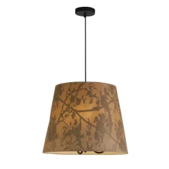 Gemütliche Hängelampe Papierschirm E14 Ø45 cm 3-flammig