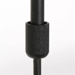 Gemütliche Hängelampe Schwarz Blau Metall Stoff 140 cm