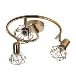 Geometrischer Spot Metall Retro in Messing vielseitig MIA