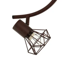 Geometrischer Spot Metall Retro in Rostbraun MIA