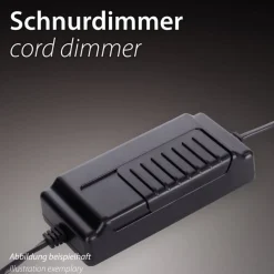 Geschwungene LED Tischlampe in Silber Metall dimmbar