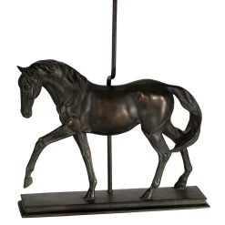 Gestell für Tischlampe Pferd Resin in Bronze antik 49cm