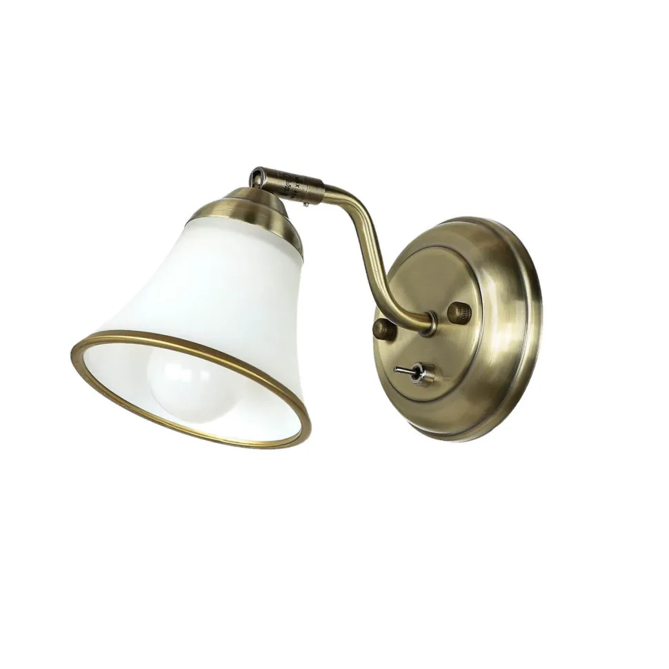 GRANDO Wandlampe Wohnzimmer schwenkbar Jugendstil Bad