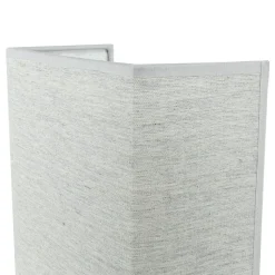 Graue Wandleuchte Stoff Schirm eckig Loft Design ALICE