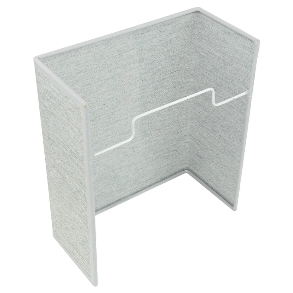 Graue Wandleuchte Stoff Schirm eckig Loft Design ALICE