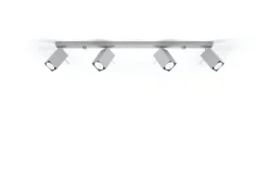 Grauer Deckenstrahler FALERIA 80 cm lang 4x GU10