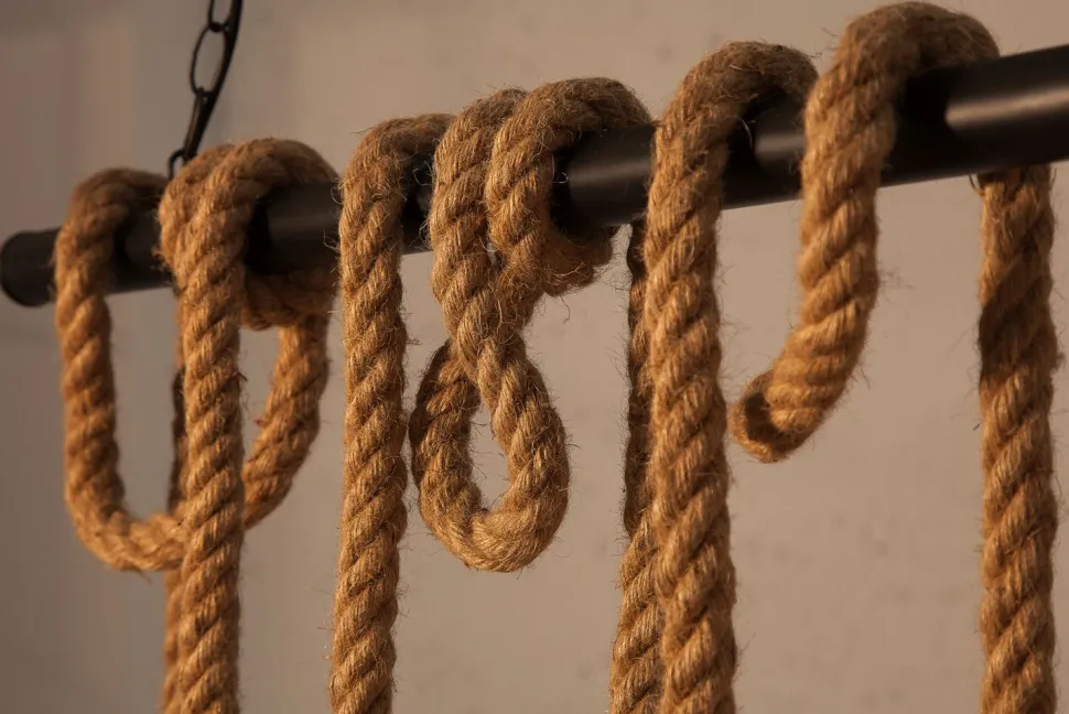 Große Pendelleuchte MARE Tau Handgefertigt Esstisch