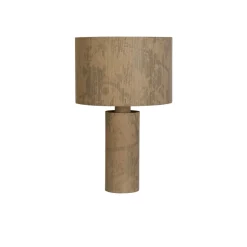 Große Tischleuchte Papier Muster H:66 cm E27 gemütlich